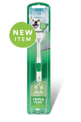 TROPICLEAN TRIPLEFLEX TOOTHBRUSH FOR SM DOGS