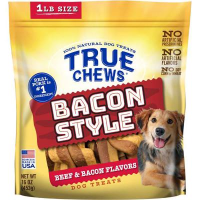 True Chews Bacon Style Beef & Bacon 16 oz.