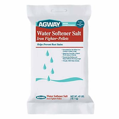 Water Softener Salt Iron Fighter Pellets 40 lb. (brand may vary)