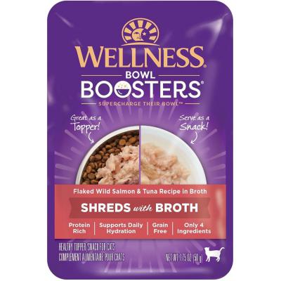 Wellness Bowl Booster Flaked Salmon And Tuna Recipe Topper For Cats 1.75 oz.
