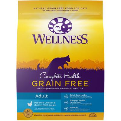 Wellness Complete Health Grain-Free Chicken Recipe Adult Cat Food 11.5 lb.