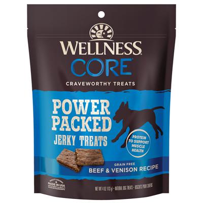 Wellness Core Power Packed Jerky Treats With Beef And Venison 4 oz.