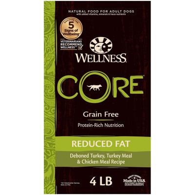 Wellness Core Reduced Fat Turkey and Chicken Grain-Free Dog Food 4 lb.