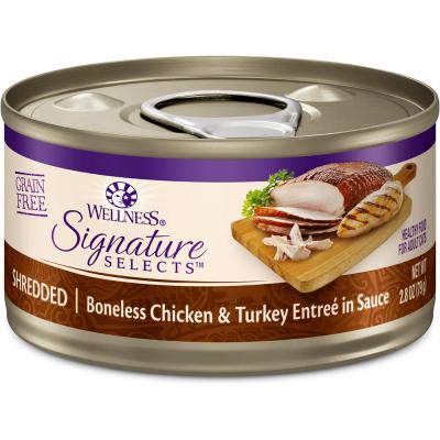 Wellness Signature Selects Chicken And Turkey Entree For Cats 5.3 oz.