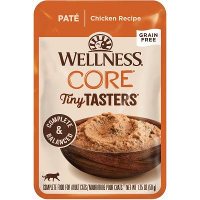 Wellness Core Tiny Tasters Chicken Recipe Grain-Free Cat Food Pouch 1.75 oz.