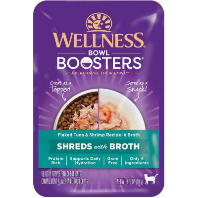 Wellness Bowl Booster Flaked Tuna And Shrimp Recipe Topper For Cats 1.75 oz.