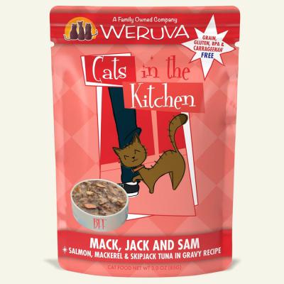 Weruva Cats In The Kitchen Mack, Jack And Sam Pouch 3 oz.