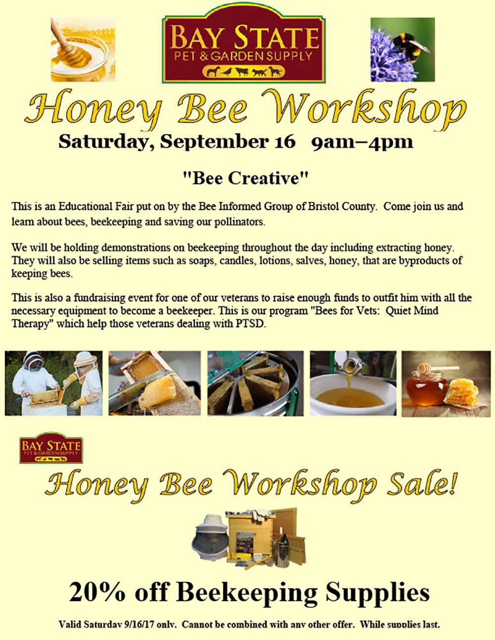 Bay State Honey Bee Workshop