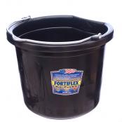 Fortiflex 20 Quart Flat Back Bucket Black