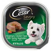 Cesar Savory Delights Rosemary Chicken Flavor with Spring Vegetables 3.5 oz.