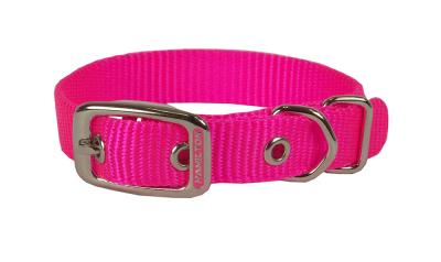 Nylon Dog Collar 5/8 X 16 IN Hot Pink - Temporarily out of stock