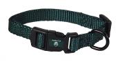 Nylon Dog Collar ADJ 3/8 X 7-12 In Hunter Green