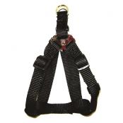 Adjustable Easy On Dog Harness MD Black