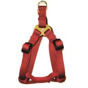 Adjustable Easy On Dog Harness LG Red