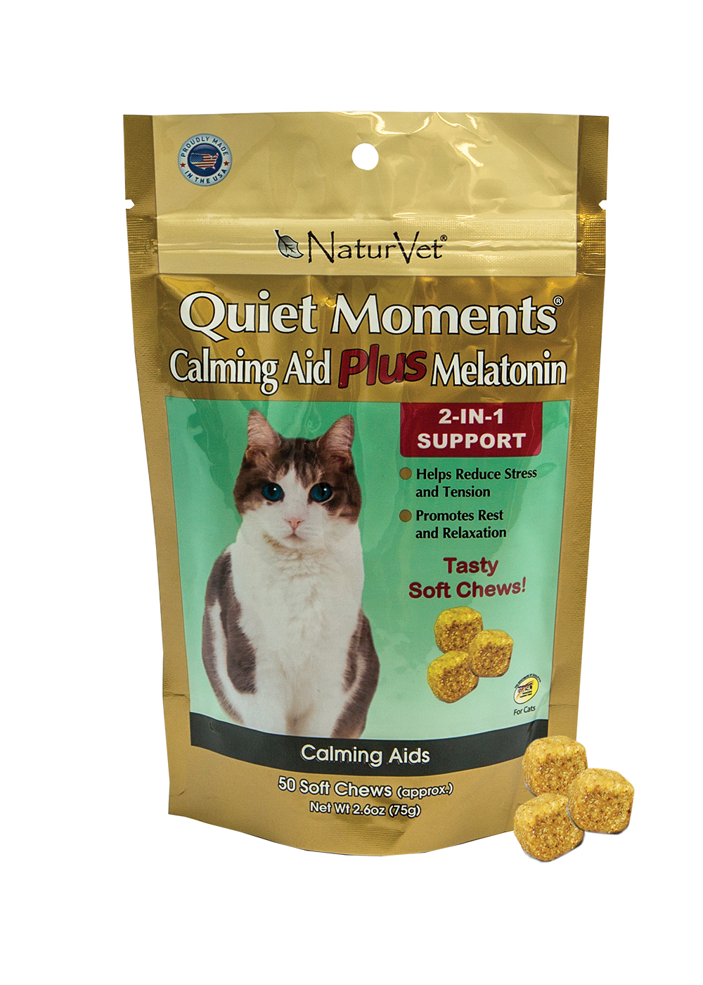 NaturVet Cat Calming Aid Chews 50 Ct.