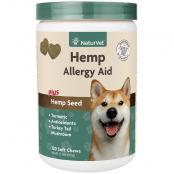 NaturVet Hemp Allergy Aid Plus Hemp Seed 120 Soft Chews