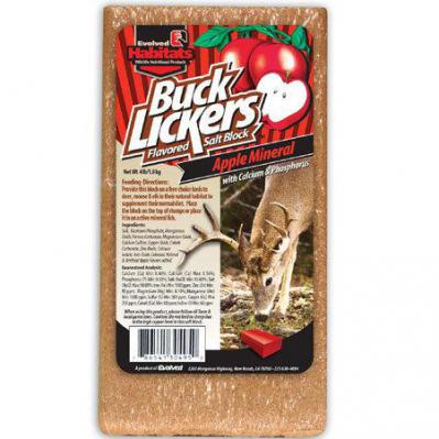 Deer Buck Licker Salt Block. Apple Flavored