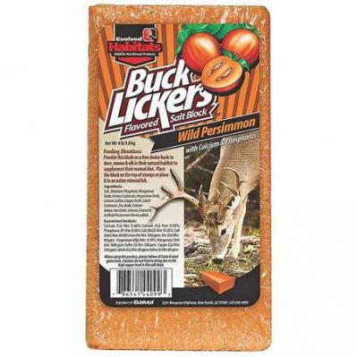 Deer Buck Lickers Salt Block. Persimmon Flavored